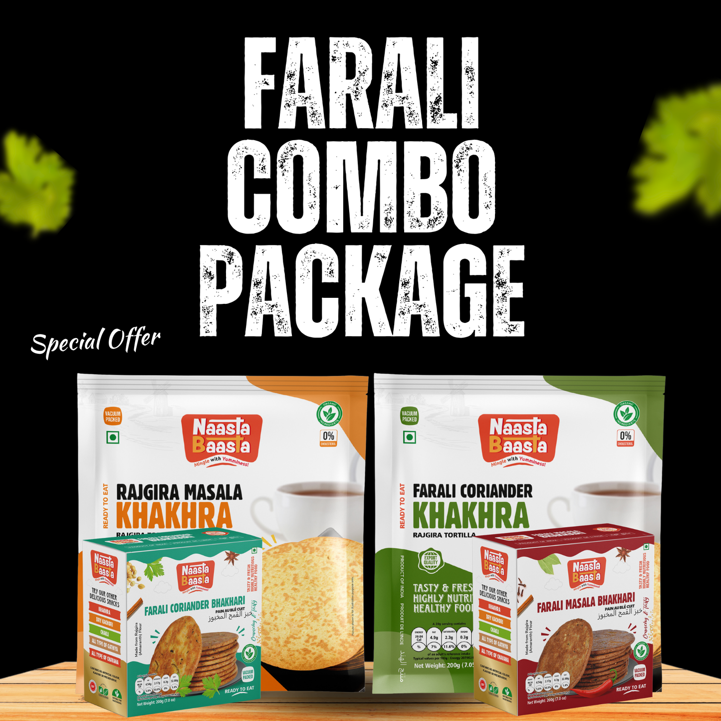 Farali Combo Package - Khakhras & Bhakhris (Special Offer)