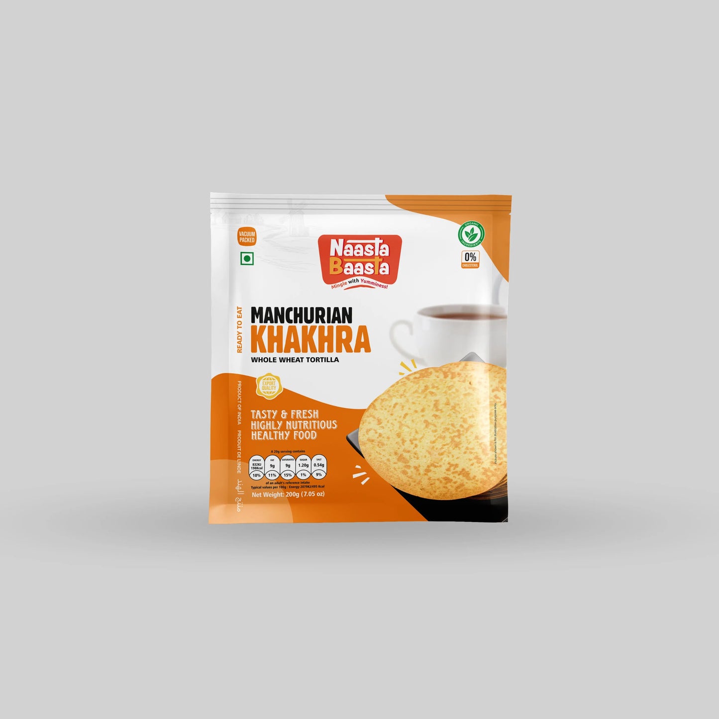 Manchurian Khakhra – Whole Wheat Tortilla, 200g