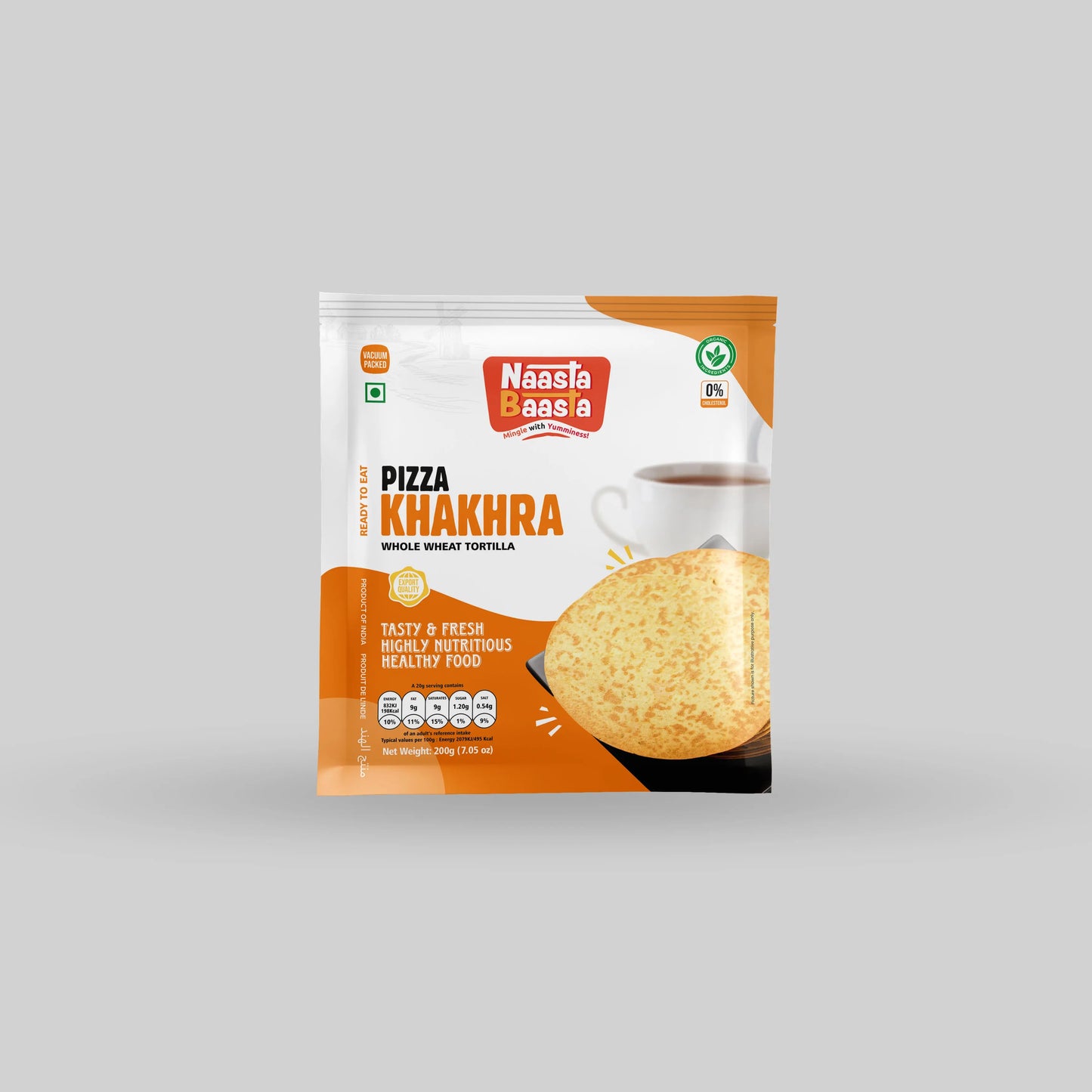 Pizza Khakhra – Whole Wheat Tortilla, 200g