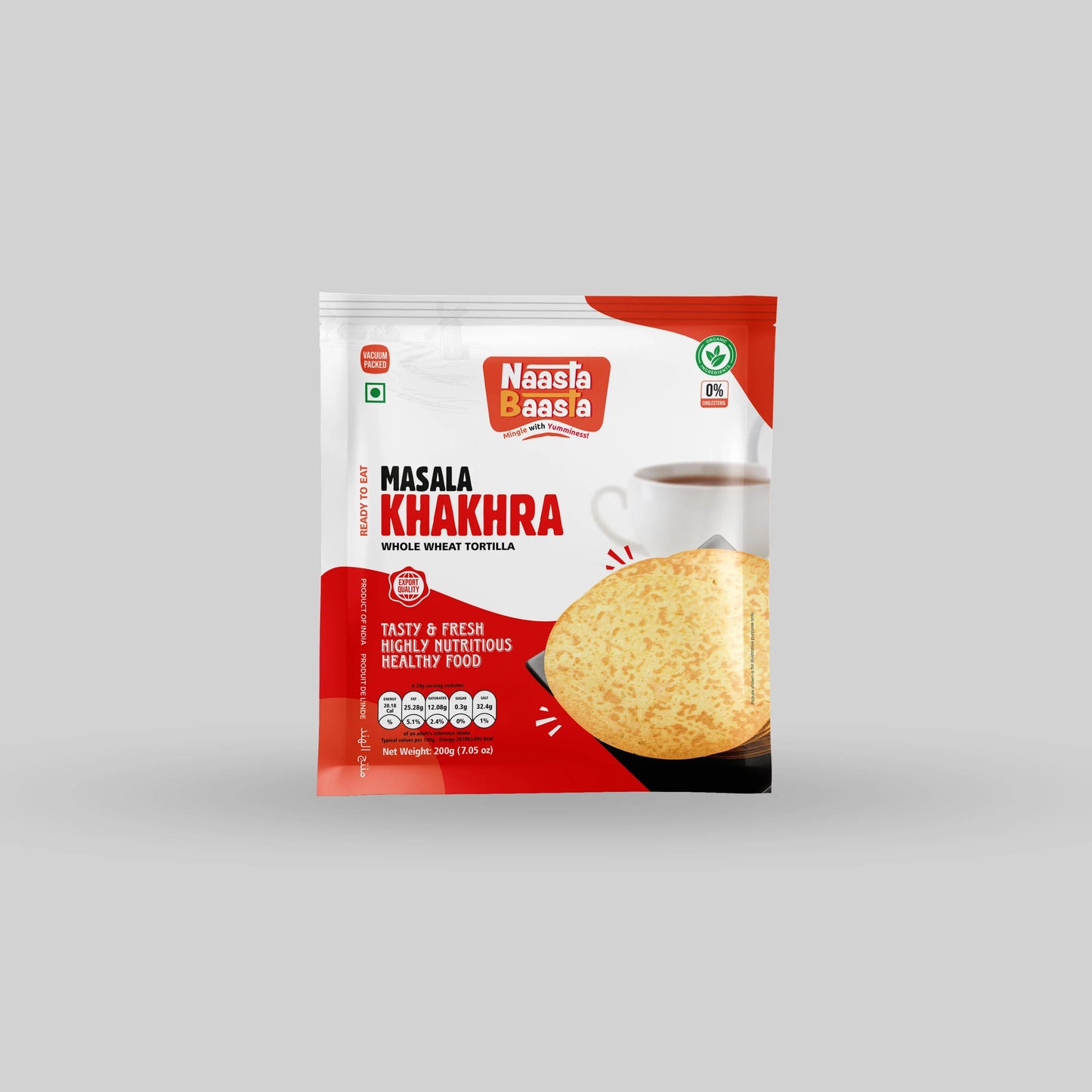 Masala Khakhra – Whole Wheat Tortilla, 200g